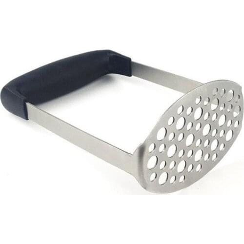Potato masher, sweet potato and sweet potato masher, non-slip handle, stainless steel