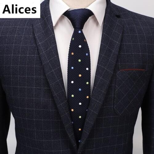 5.5CM New Mens Knit Casual Skinny Knitting Neckties for Wedding Evening Party Gravata Slim Ties for Man Knitted Neck Tie XHZZ