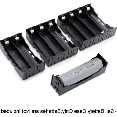 New ABS 18650 Power Bank Cases 1x 2x 3x 4x 18650Battery Holder Storage Box Case 1 2 3 4 Slot Batteries Container With Hard Pin