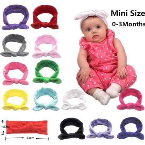 Newborn Baby Pure Color Headband Elastic Bunny Ears Headband Little Girl Headband Elastic Headband Baby Hair Accessories