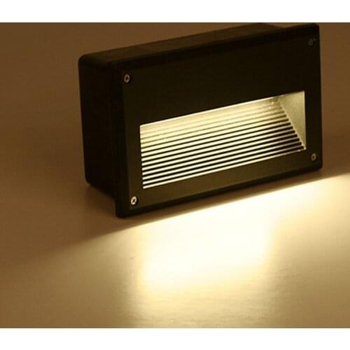 Outdoor Step Lights Embedded Footlights Waterprof Stair Light Recessed Staircase Lights Indoor Stair Corner LED Wall Lamp