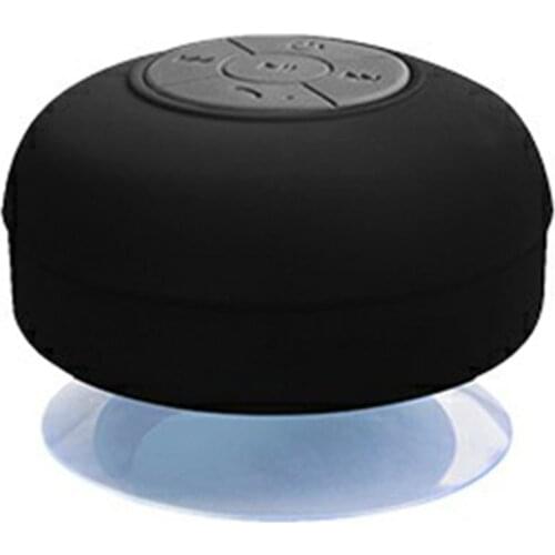 Portable Wireless IPX4 Waterproof Shower Speaker Handsfree Sucting Mic Car Bathroom Wireless Audio Transmission