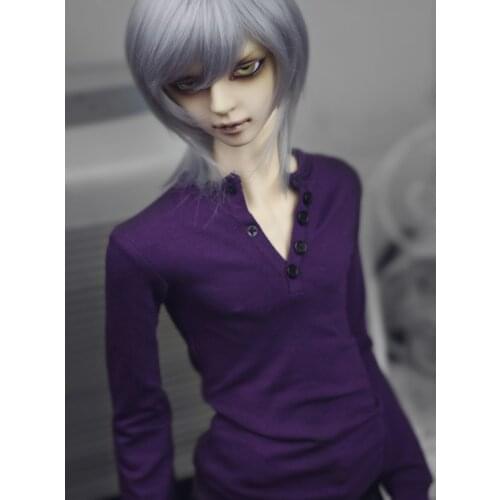 BJD doll shirt purple long-sleeved classic render T-shirt for 1/3 1/4 BJD DD SD MSD SD17 Uncle doll clothes accessories