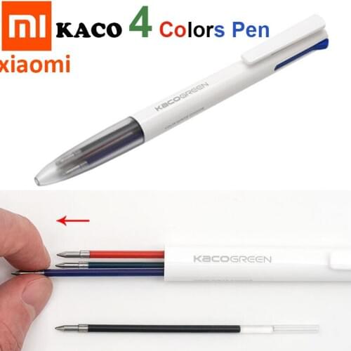 Xiaomi Ecological Chain Pen KACO 4 In 1 PENs Multifunction Pens 0.5mm Black Blue Red Green Refill ink Pen For Office Student
