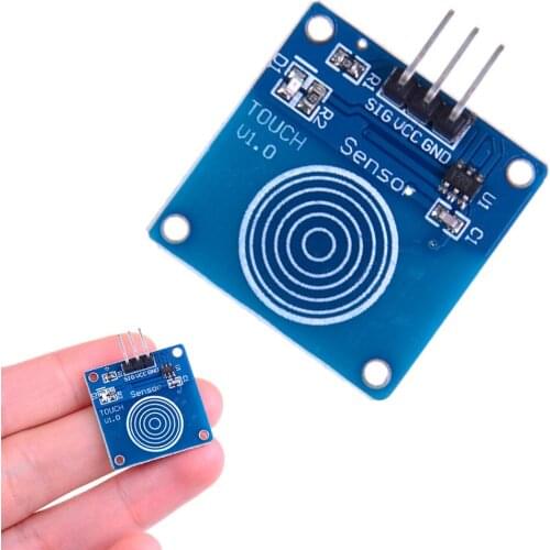 TTP223B Digital Touch Sensor Capacitive Touch Switch Module Instrument Parts Accessories Power Supply For 2 ~ 5.5V DC