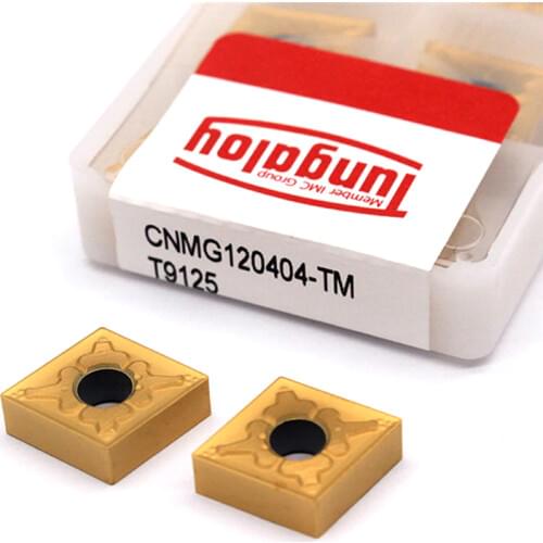 Tungaloy CNMG120408 TM T9125 High Quality carbide outer External turning tool CNMG 120408 120404 CNC lathe tool free shipping