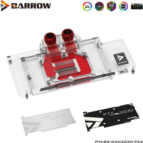 Barrow GPU Water Block For Gainward ,Galaxy RTX 3090 3080,AIC Card,Not Support Original Back Plate Mount ,BS-GAM3090-PA
