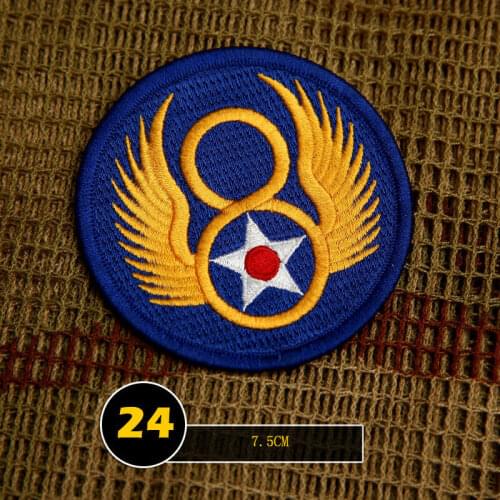 Ww2 Us 8th Divisional Embroidered Patches The "Mighty Eighth" Airforce Military armyshop2008