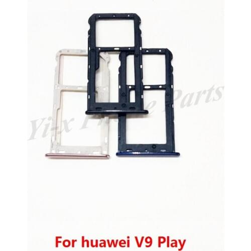 1PCS New Replacement Spare Parts for Huawei V9 Play SIM Card Tray Slot Holder Adapter with Gold/ Black/ Dark Blue