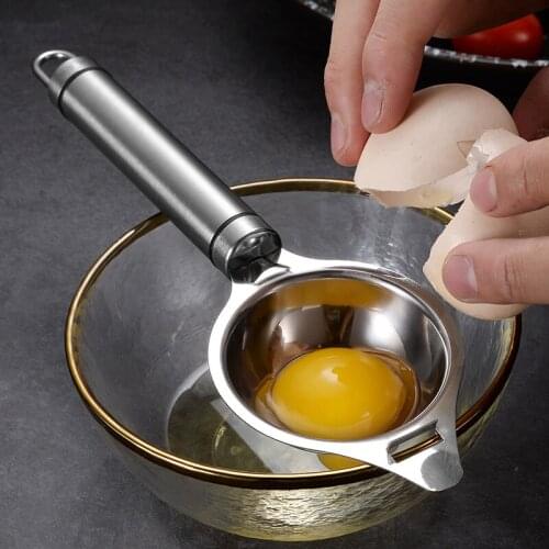 1PCS Egg Divider Stainless Steel Egg White Separator Tools Eggs Yolk Filter Separator Home Kitchen Chef Cooking Gadget Egg Tools