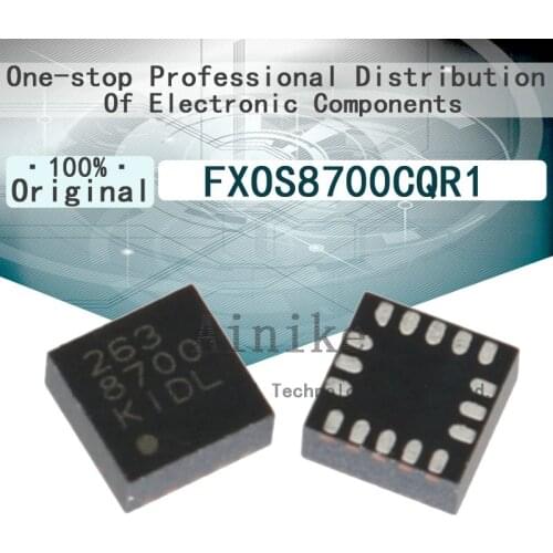 10/Pcs New Original FXOS8700CQR1 Code 8700 QFN-16 Accelerometer, magnetometer, 6 axis sensor I²C, SPI output