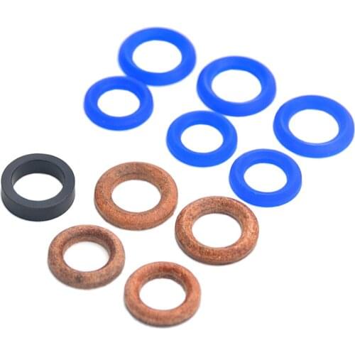 11Pack Airless Spray Seal Ring Repair Set 244194 For Spraying Machine Blue&Black