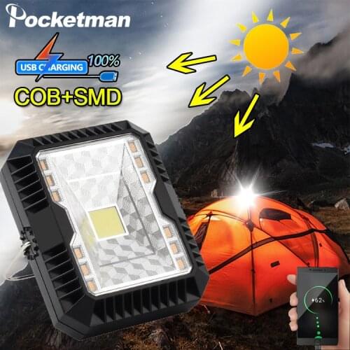 150W LED Camping Light 3 Mode Outdoor Tent Lantern Solar Flashlight Built-in Battery Lamp USB Rechargeable Portable Hanging Lamp