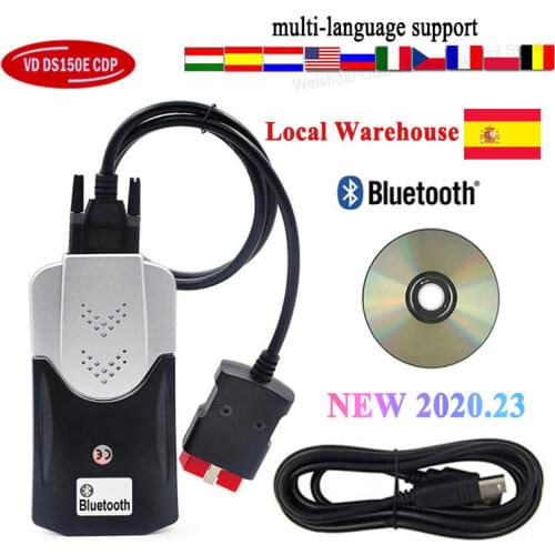 2021 new vci vd ds150 cdp pro plus bluetooth 2016.R0/2017.R3 keygen OBD2 Scanner for delphis cars trucks