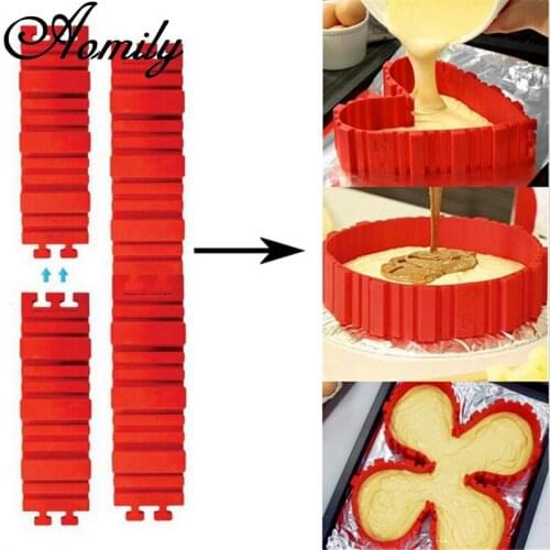 Aomily 4Pcs/Set Free Combination Silicone Cake Mold Fondant Molds Chocolate Cake DIY Cheesecake Mousse Molds Baking Cake Tools