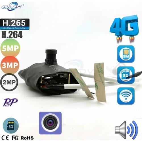 4G Pin Hole 3MP 5MP 2MP 1080P 1940P Wifi Mini IP Cameras P2P 3G Sim Card Wire Free CCTV For Villa Burglar Forest Room Detective