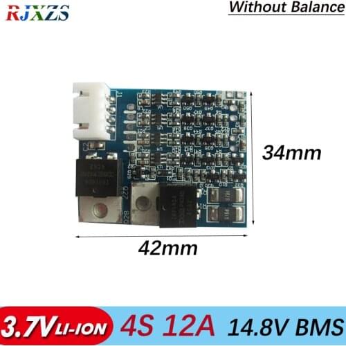 4S 12A 14.8V 16.8v li-ion BMS PCM battery protection bms pcm with balancing for lithium LicoO2 Limn2O4 18650 li battery