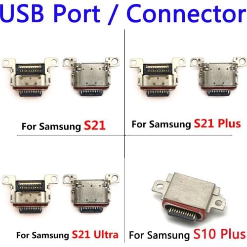 50Pcs/Lot Type-C USB Charger Jack Connector Socket Data Charging Port Tail Plug For Samsung Galaxy S10 S20 Note 10 Plus S10e