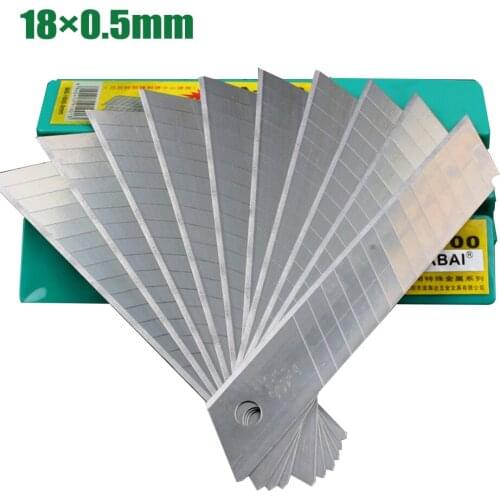 9cm/18cm 100PCS DIY Stainless Steel Utility Knife blade Knife Paper Cutting Tools For Family Student Office Stationery