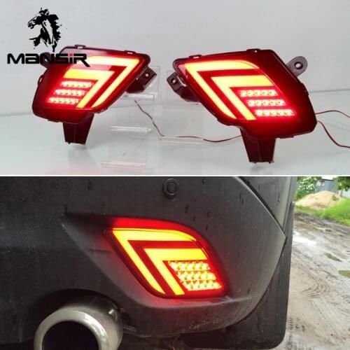 Car LED Rear bumper light Rear Fog Lamp Auto Brake Reflector For Mazda CX-5 CX5 2013 2014 2015 2016 Rear Lights Assembly