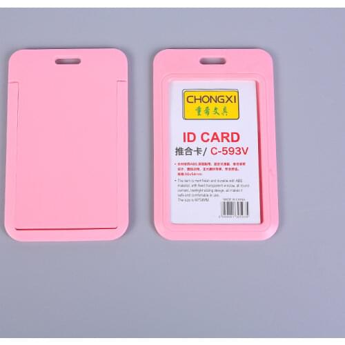 Card Holder Men Business Badge Card Case Women Card Cover Student Bus ID Name Card Holder Protector Cover