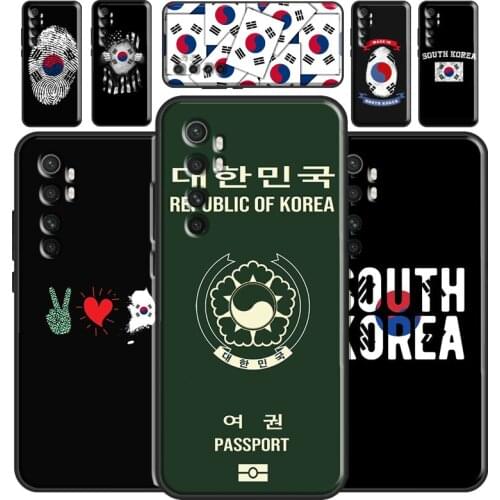 South Korea Flag Case For Xiaomi Mi 11 Lite Ultra 9 10 9T 10T Pro A3 POCO F3 F1 F2 M3 X3 Pro Bumper Cover