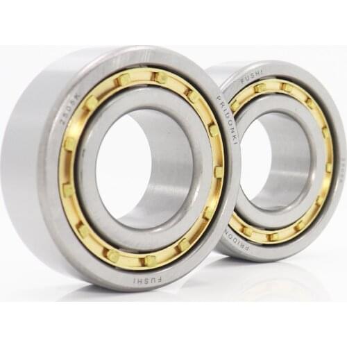 NJ2205EM 25*52*18 mm Cylindrical Roller Bearings Single Row Machined Brass Cage NJ2205 2505K For Motorcycles IJ Planet 5 Sport