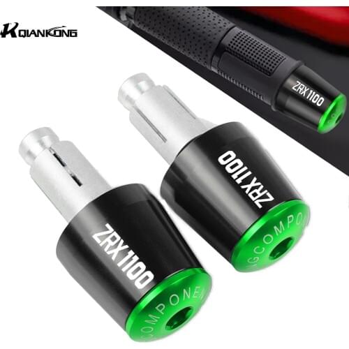 CNC Motorcycle Hand Bar End Handlebar Handle Grips Cap For Kawasaki ZRX1100 1999 2000 2001 2002 2006 2004 2005 2007 2008 2009