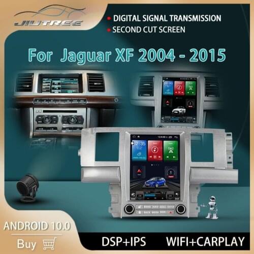 Tesla Screen For Jaguar XF 2004 - 2015 Car Auto Android 10 Radio GPS Navigation Autostereo Multimedia Player Head Unit Built-in