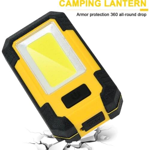 Anjoet Camping Tent Emergency Light Super Bright COB LED Rechargeable Outdoor Portable Flashlight Retro Camp Light Lantern