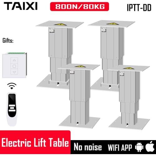 TAIXI Electric Lift Table Pre-installed Lift Platform Hotel, RV, Apartment, Office, Conference Room, Hospital Electric Lift