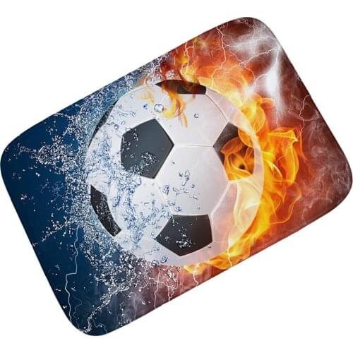 Football pattern Carpets For Living Room Bedroom Soccer baseball Sports Door Mat Bath kitchen entrance water uptake Non-slip Rug