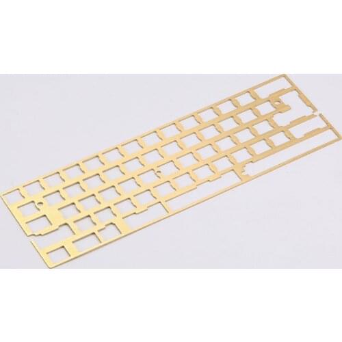 GH60 Copper Positioning Plate 2U Shift 60% 64 Layout For DIY Mechanical Gaming Keyboard