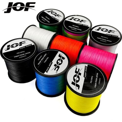 JOF Brand 500M PE Braided Fishing Line 4 Strand 10-120LB Multifilament Fishing Line for Carp Fishing Wire for All Fishing