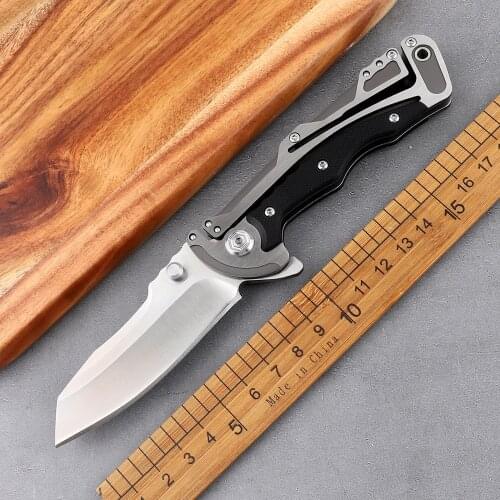 Pocket outdoor tactical 8CR13MOV steel G10 handle camping hunting self-defense EDC tool pocket kitchen 5190 folding knife