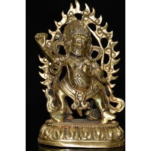 China brass King kong Buddha crafts statue