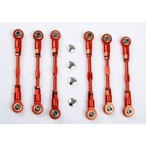 CNC Metal Tie Rod Set Fit for 1/5 Losi 5ive-t Rovan LT King Motor X2