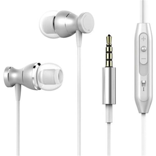 Magnetic Wired Stereo in-Ear Earphones Super Bass Headset Earbuds Earphone For Huawei Samsung SmartPhone matte black earphones