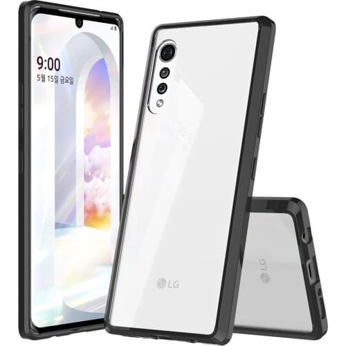 Soft Silicon TPU/PC Case For LG Velvet 6.8" Protective Fundas Capa Shockproof Crystal Clear Shell Hard Back Cover For LM-G910EMW