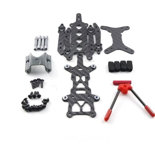 ROMA LR2 123mm Carbon Fiber UltraLight FPV Frame Kits for RC FPV Racing Freestyle 2inch Micro Long Range Drone Replacement Parts