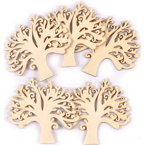 Natural Blank Wooden Tree Pattern Embellishments For Party Wedding Diy Wood Slices Craft Scrapbooking Handmade Home Decor M2621
