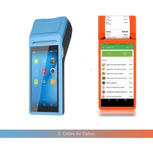 SUNMI V2 Android POS Handheld Portable Smart Mobile 58mm Thermal Printer 4G / WIFI Cash Register One Machine Takeaway Printer
