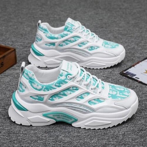 Spring And Autumn New Mens Shoes All-Match Casual And Comfortable Old Shoes Mens Trendy Shoes Breathable Dazzling Sports Shoes