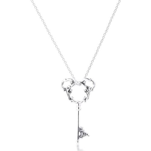 Mouse 2020 Necklaces for Women Clear CZ Crystal Girls Chain Fine 925 Sterling Silver Women Necklaces Jewelry