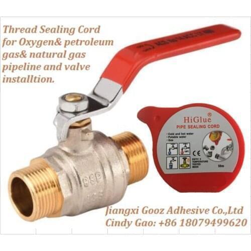 HiGlue 55 Pipe Sealing Cord Strip String Line Tape For Oil Water Gas Pump Seal Tape 50m*1pcs
