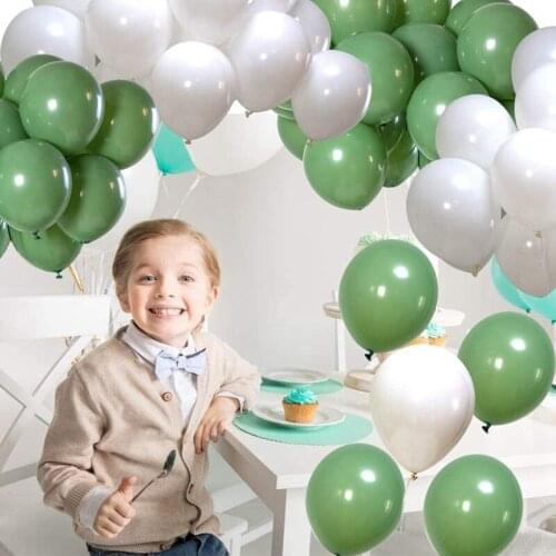 Sage Green Balloons 10 Inch Green Party Balloons for Birthday Wedding Baby Shower Party Supplies or Arch