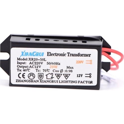 1pc 20W AC 220V To 12V LED Power Supply Driver Electronic Transformer