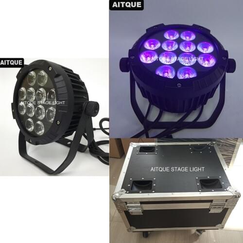 12lot/Flight case)Outdoor dj lighting par led 12x18w rgbwa uv waterproof dmx stage light led par light case ip65