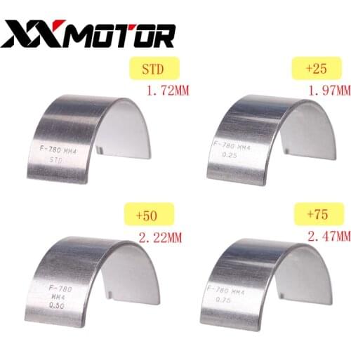 4Pcs Crankshaft Crank Shaft Connecting Rod Bearing STD Oversize +0.25 +0.5mm For Honda Steed400 Steed600 STEED BROS SHADOW 400
