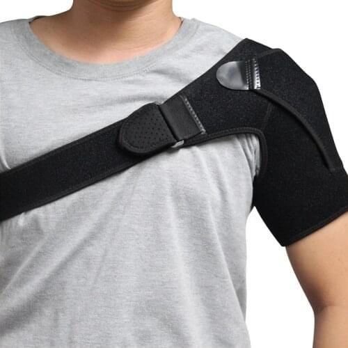 Aptoco Adjustable Men Women Sports Boxing Belt Bandage Support Back Support Shoulder Pad Brace Protector Injuries Relief Pain